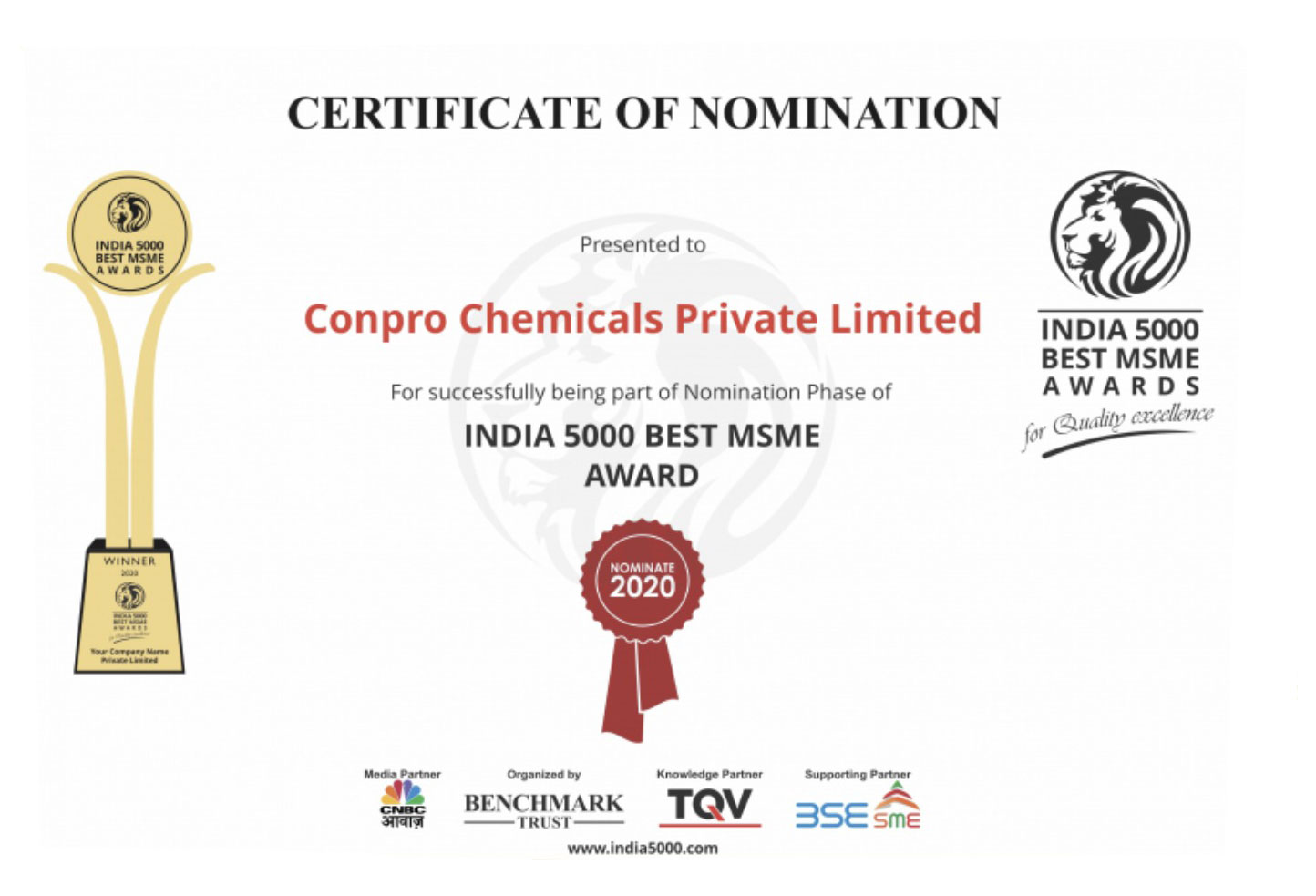 MSME Award (Conpro) MSME Award (Conpro)