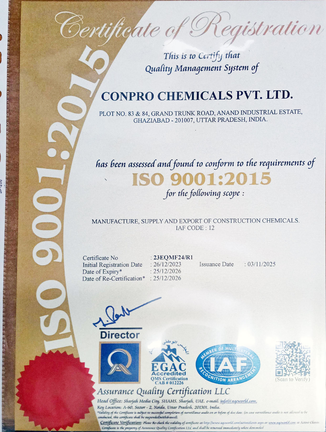 MSME Award (Conpro) MSME Award (Conpro)